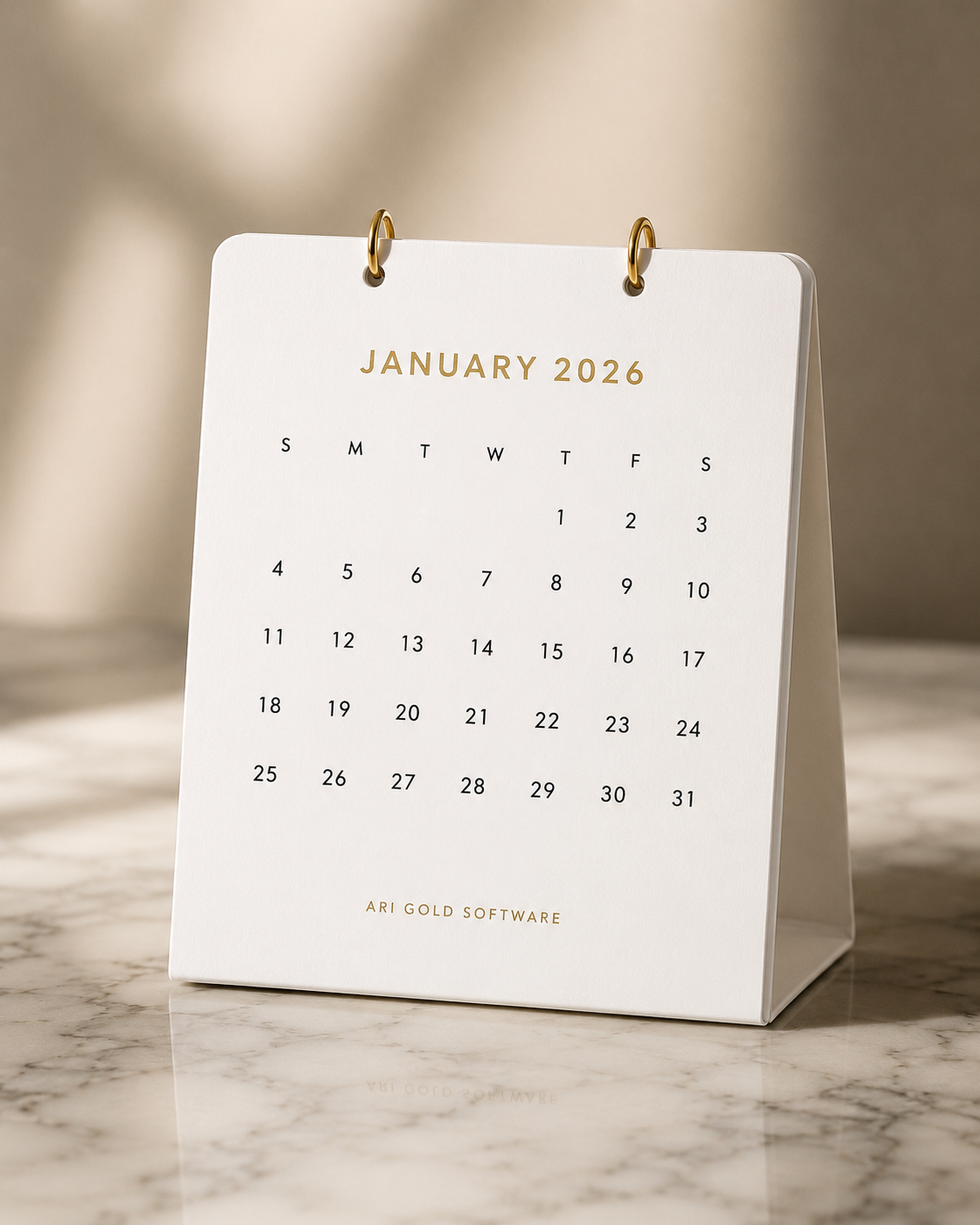 2026 Desk Calendar
